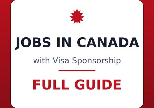 Jobs in Canada with visa sponsorship