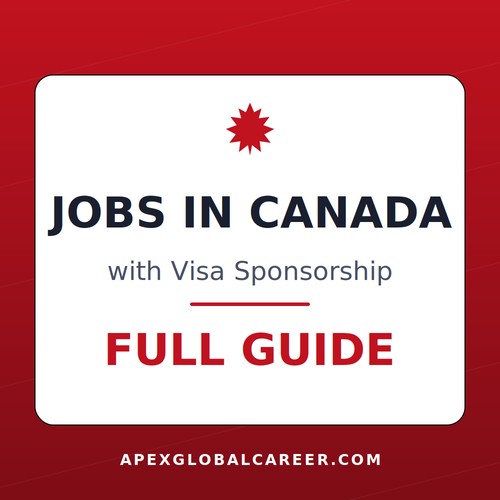 Jobs in Canada with visa sponsorship