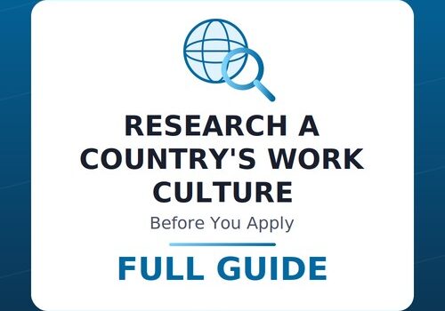 Research a Country's Work Culture Before Applying